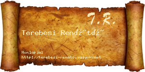 Terebesi Renátó névjegykártya