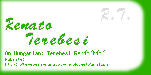 renato terebesi business card